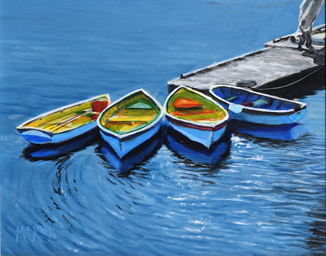 Morning Moorings 8x10 $225 at Hunter Wolff Gallery